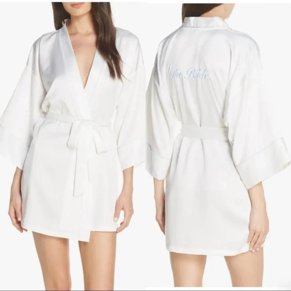 BLOOM BY JONQUIL The Bride Satin  Wrap With Crystal